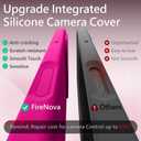FireNova Magnetic for iPhone 17 Pro Max Case, Compatible with MagSafe, [Integrated Silicone Camera Control Button] [Camera Protection] Anti-Scratch Microfiber Lining Phone Case, 6.9", Hot Pink