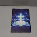 for iPad 9th/8th/7th Generation 10.2 Inch Case 2021/2020/2019 PU Leather Slim Folio Lightweight Multiple Viewing Angles Smart Cover with Auto Wake/Sleep, Christian Cross Book