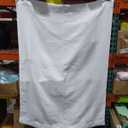 Curtains for Living Room 39"W x 54"L Casual Weave Blackout Kitchen Bathroom Basement Bedroom Drapes, White