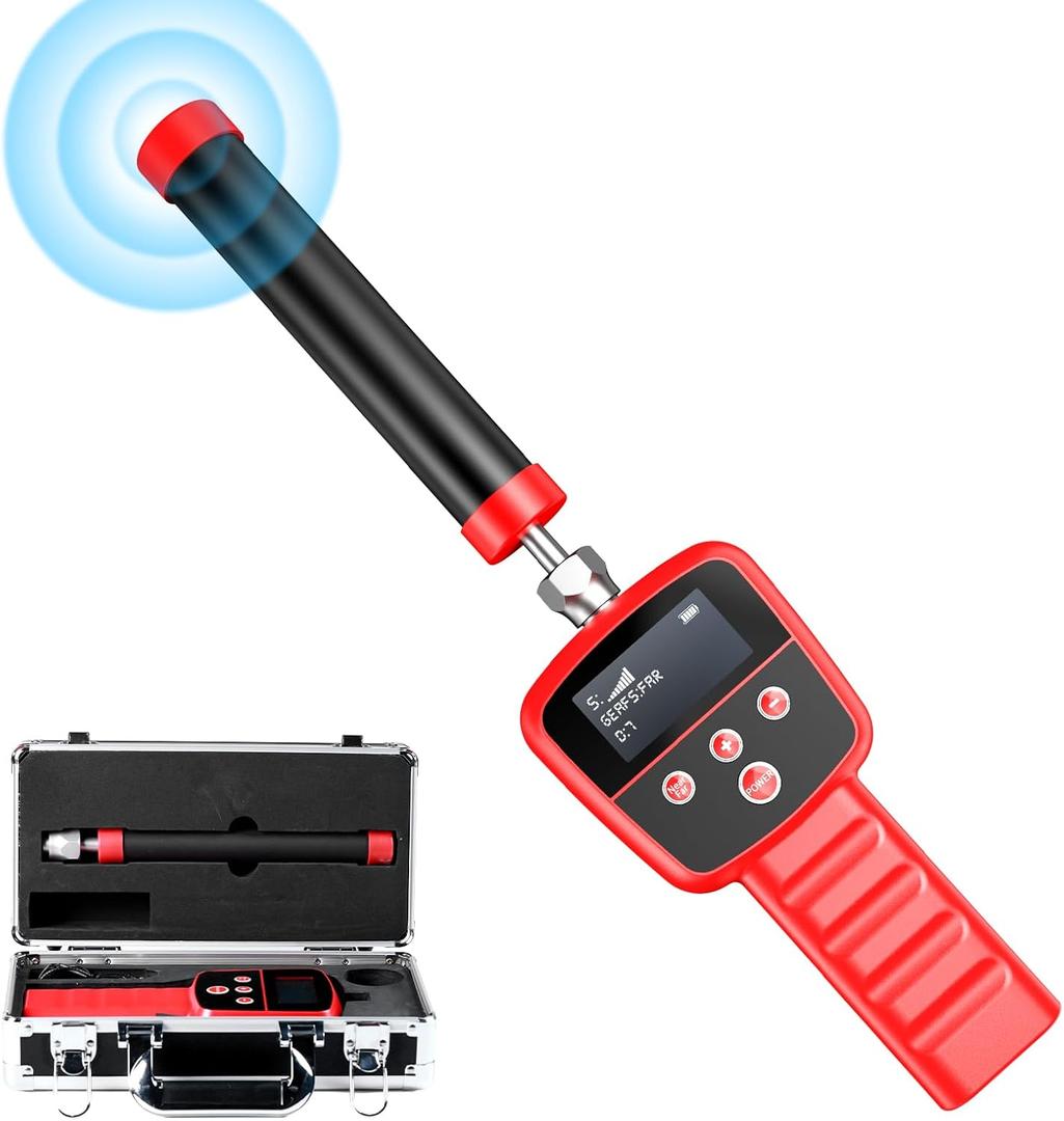 Oiiwak 512Hz Pipe Locators Receiver, Underground Pipe Sewer Inspection Drain Locator with LED Screen Portable and Durable with Headphones for Construction & Plumbing