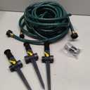 Melnor 65191AMZ Adjustable Spike Set Sprinkler Bundle, Green, Yellow
