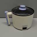 Electric Hot Pot:1.5L Ramen Cooker,Dual Power Mini Portable Multi-Functional Lazy Pot for Pasta, Noodles, Egg, Soup, Non-Stick Noodle Cooker with Boil Dry Protection for Dorm, Office 