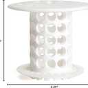 TubShroom Tub Drain Hair Catcher Strainer, White  Drain Protector and Hair Catcher for Bathroom Drains, Fits 1.5  1.75 Bathtub and Shower Tub Drains