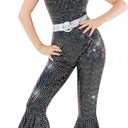 Morph Disco Costume Womens 70s, Disco Outfit Woman, 70's Costumes, Halloween Costumes For Women Adult (3X-Large)