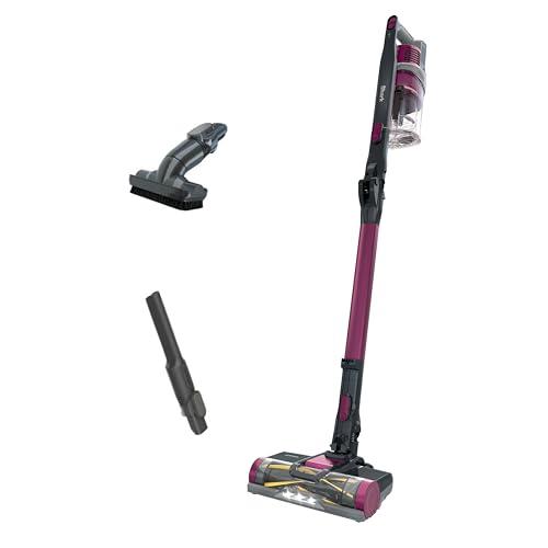 Shark IZ163H Pet Plus Cordless Stick Vacuum with Self-Cleaning Brushroll and HEPA Filter, Lightweight Deep Cleaning Vacuum for Carpet and Hard Floors, Folds for Easy Storage, 40-min Runtime, Raspberry