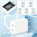 USB C Fast Charger Block,USB C Charging Block 2-Pack Type C 2in1 Dual Ports Plug Wall Charger, Fast Type C Charger for iPhone 17 Pro Max/17 Pro/17 Air/16 Pro Max/15/14/13/12/11/Xs Max/XR/X,iPad