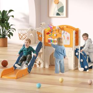 BIERUM Toddler Slide Set,13 in 1 Kids Slide Playground for Toddlers Age 1-3