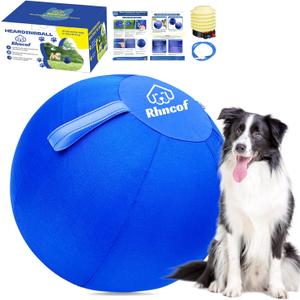 25 Large Herding Ball for Dogs: Herding Ball for Australian Shepherds - Dog Herding Toy for Border Collie, German Shepherds, Cattle Dogs, Blue Heelers (Bule)