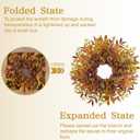 Fall Wreaths for Front Door 24 Inch Large Artificial Autumn Wreath with Eucalyptus Leaves Harvest Thanksgiving Indoor Outdoor Decor Porch Window Wall Farmhouse Rustic Hanging Door Decorations