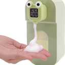 Automatic Soap Dispenser for Kids - Wall Mount Green Frog Touchless Foaming Soap Dispenser, Waterproof USB Rechargeable, 10oz/ 300ml Children's Day Gift