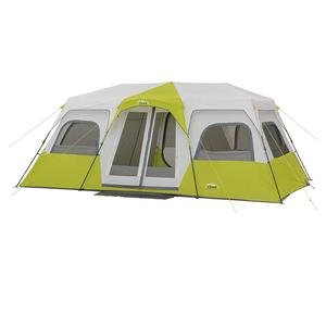 CORE Instant Cabin Tents | 12 Person Family Cabin Multi Room Pop Up Tents Car Camping | Included Storage Pockets for Camping Accessories