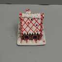 Gingerbread House Decorations, 6.3" Snow Cottage, Handcrafted Cartoon-Style Classic Christmas Village Figurine for Home Xmas Decor, Tabletop & Showcase, Gift for Kids, Green (White)