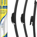 3 Pack Windshield Wiper Blades Compatible with Hyundai Veloster 2012 2013 2014 2015 2016 2017 Original Factory Quality Front Rear Wipers Blade Set for My Car - 26" 18" 8"