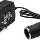 AC to DC Converter, 100-240V to 12V 2A 24W AC/DC Converter, Auto AC/DC Power Supply Adapter Transformer with Cigarette Lighter Socket for Inflator, Refrigerator and Other Car Devices