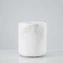 Natural White Marble Toothbrush Holder for Bathroom, Mordern Organic White Marble Toothbrush Cup, Luxury Texture Razor Holder, Razor Organizer for Dressing Table, Countertop, Hotel