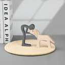 DIY Dog and Man Sculpture Mold - Personalized Craft Gift for Women & Pet Lovers - Creative Epoxy Ornament Mold for Holiday Gifts