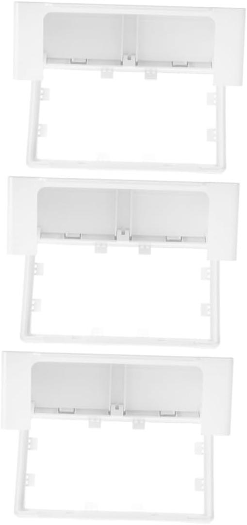 Veemoon 3pcs Outlet Cover Adhesive Switch Socket Protection Box for Bathrooms and Outdoor Use Heavy-duty Type Receptacle Shield against Water Splashes (White)