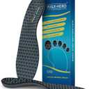 Walkhero Arch Support Insoles - Plantar Fasciitis Inserts for Foot Fatigue and Pain Relieve, Orthotic with Everyday Comfort and Support (Mens 11-11 1/2 | Womens 13-13 1/2 Gray)