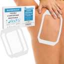 Houseables Waterproof Bandages, Transparent Film Dressing, Waterproof Bandages Post Surgical, 6x8, Wound Cover, Transparent Dressing, Wound Covers for Showering, Water Proof Patches for Skin, Large (5.9"x7.87"(Pack of 10), Clear - 10 Pack)