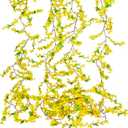 CISDUEO 4Pcs Artificial Flowers Vine Silk Flower Garland Spring Yellow Flowers Artificial Jasmine Vines for Decoration Fake Flower Vine Hanging Ivy for Wall Party Wedding Arch Home Indoor Outdoor