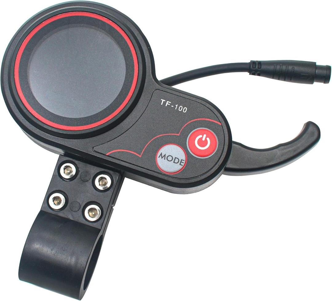 48V 6 Pin TF-100 Electric Thumb Throttle with LCD Display and Speed Gear Power Mode for KUGOO M4 Electric Scooter