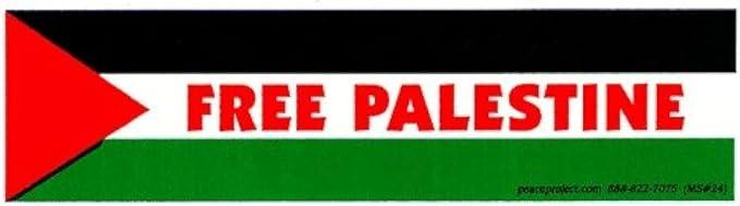 Free Palestine – Bumper Sticker/Decal (5.75" X 3