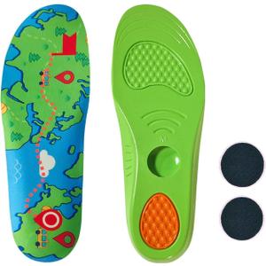 Shoe Insoles for AirTag Hidden Tracker Compartment, Trim-to-Fit Security Insert for Kids, Adults & Elderly