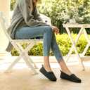 HomeTop Women's Comfy Loafer Slippers Lightweight Memory Foam Non-slip Indoor House Shoes, Size 39