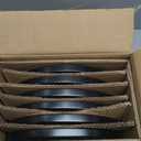 AmorArc Ceramic Dinner Plates Set of 6, 10.0 Inch Matte Stoneware Plates for Kitchen,Modern Flat Dinnerware Dishes Set,Microwave& Dishwasher Safe, Scratch Resistant, Matte Black