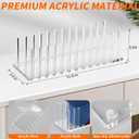 Hat Organizer for Baseball Caps, Acrylic Hat Rack for 12 Baseball Caps, Hat Holder Display and Organizer for Closet, Tabletop, Dressing Table (Transparent)