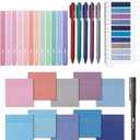 Mr. Pen- Aesthetic Book Annotation Kit, 38 pcs, Aesthetic Highlighters and Gel Pens, Transparent Sticky Notes, Transparent Sticky Tabs for Books, Highlighter Set, Annotation Sticky Notes for Books (Outer Space)