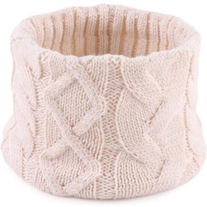 JANGANNSA Winter Kids Scarf Warm Children Neck Warmer Reversible Boys Girls Knitted Scarves (Beige)