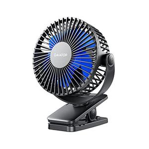 Gaiatop Portable Clip on Fan Battery Operated, Small Powerful 3 Speed Quiet 360° Rotate, USB Rechargeable Mini Personal Cooling Fan for Desk Table Home Office Stroller Camping Women Gifts Black Blue Gaiatop Portable Clip on Fan Battery Operated, Small Powerful 3 Speed Quiet 360° Rotate, USB Rechargeable Mini Personal Cooling Fan for Desk Table Home Office Stroller Camping Women Gifts Black Blue