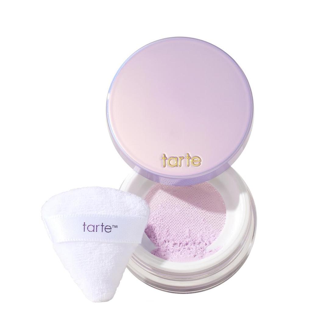 tarte creaseless setting powder  Loose Face Powder, Lightweight Oil-Absorbing Formula for Longwear Finish, Vegan & Cruelty Free (pink (fair to tan skin tones))