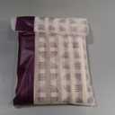 jinchan Striped Linen Kitchen Curtains 24 Inches Tier Curtains Farmhouse Modern Cafe Style Small Window Treatments Airy Light Filtering Rod Pocket for Living Room Bathroom 2 Panels Taupe Grey