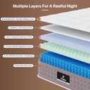 Twin XL Mattress, 8 Inch Hybrid XL Twin Bed Mattress in a Box, Medium Firm