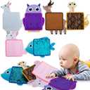 Sensory Mats for Children, Babies, Toddlers, Elders With ASD/SPD - 6 Set Different Textures Tiles & Vivid Animals Expressions Mini Mats - Tactile Toys for Autistic and Sensory Issues