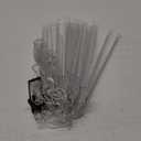 Cool White 20 Tubes Meteor Shower Icicle Lights 480 LED Raindrop Lights with Timer Function Cascading Falling Rain Light for Holiday Party Christmas Decorations