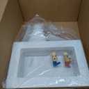 Water-Tite 87355 Right-Hand Drain Wide-Mouth Washing Machine Outlet Box - Quarter-Turn Brass Valves, 1/2-Inch CPVC Connection, White Plastic