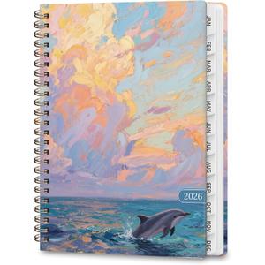 4 x 2026 Planner, Weekly and Monthly Calendar Academic Planner, Jan 2026 - Dec 2026, Planning Agenda Book for Desk Accessories and School Supplies - A5 (6.3'' x 8.5'')