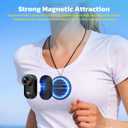 4K Mini Body Camera with 64GB Card, WiFi Thumb Action Camera with 1.47" Screen, Wearable POV Camera with Magnetic Mount, One-Click Hands-Free Portable Camcorder for Vlogging/Skiing/Travel