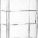 3 Tiers Clear Display Case for Figures, Acrylic Clear Display Box Shelf for POP MART Labubu Doll, 1 Pack