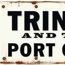 Trinidad Port of Spain Tin Sign - 16x4 Inches Vintage Travel Decor for Wall, Ideal for Bedroom, Office, Living Room | indie room decor, street signs for bedroom, vintage decor for home