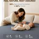 100% Waterproof Mattress Protector, Hypoallergenic Mattress Topper Cover with No Odor, Breathable Cooling Bed Cover with 8"-21" Deep Pocket (King)