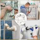 Wenqik 10 Pcs PVC Pipe Fitting 1" Male to 3/4" Female Thread Reducer Bushing PVC Adapter Sink Drain Pipe Fittings