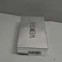 wetkiss Silver Heels for Bride - Sparkly Wedding Heels with Rhinestones, Strappy Closed Toe Pumps for Women, Formal Shoes, 9