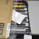 34" Extra Tall Baby Gate for Stairs, Auto Close Stroller Friendly Dog Gate Indoor for Doorways, Pressure Mounted 29"-45" Wide Baby Gate, Easy Walk Through Gate for Children & Pets, Black