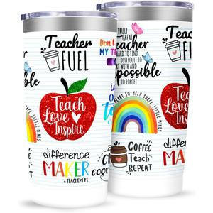 MFGNEH Teacher Gifts,Teacher Appreciation Gifts,Teachers Christmas Birthday Gift from Students,Back to School Gift for Women,20oz Stainless Steel Tumbler Cup, 1 PC