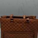 Keyli 3PCS Sets Lunch Tote bag for Women,15.6 Inch Laptop Work Bag with Insulated Lunch Box Compartment Computer Handbag (1.0-brown)