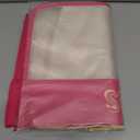 Empty Mahjong Tile Bags Set for American Tiles and Racks,Canvas Tote Bag with Mat Holder Accessories Organizer,Portable Mahjong Case Drawstring Protective Sleeve for Rack Pushers,Rose Red